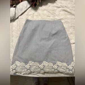 High waisted midi skirt